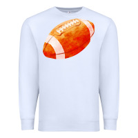 White american football  pigskin  gridiron football Premium Sweatshirt - FaDigitalArtStudio