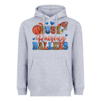 Busy Raising Ballers Basketball Heavyweight Hoodie | Teevron