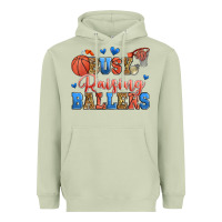 Matcha busy raising ballers basketball Heavyweight Hoodie - Zillion Design Studio