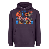 Plum busy raising ballers basketball Heavyweight Hoodie - Zillion Design Studio