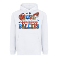 White busy raising ballers basketball Heavyweight Hoodie - Zillion Design Studio