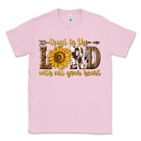 Bubblegum Pink Trust in the lord with all your heart Classic Tee - texasbilliewilder