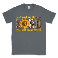Charcoal Heather Trust in the lord with all your heart Classic Tee - texasbilliewilder