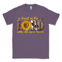 Lavender Trust in the lord with all your heart Classic Tee - texasbilliewilder