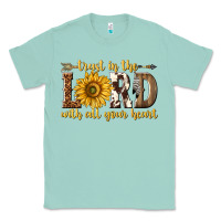 Seafoam Trust in the lord with all your heart Classic Tee - texasbilliewilder