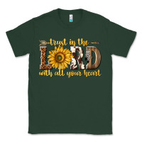 Sports Green Trust in the lord with all your heart Classic Tee - texasbilliewilder