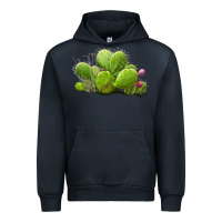 Navy desert prickly pear cactus Urban Hoodie - LillyAllenDesigns