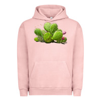 Pigment Salmon desert prickly pear cactus Urban Hoodie - LillyAllenDesigns