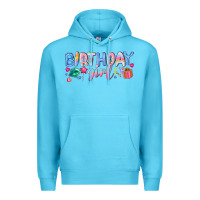 Ocean Blue birthday girl Premium Hoodie - NancyCooperArtShop