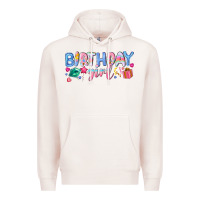Pale Pink birthday girl Premium Hoodie - NancyCooperArtShop
