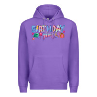 Purple birthday girl Premium Hoodie - NancyCooperArtShop