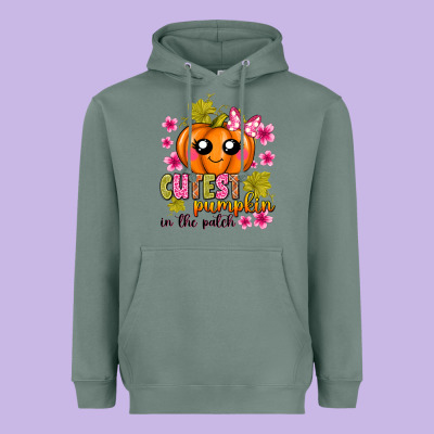 Cutest Pumpkin In The Patch Heavyweight Hoodie Designed By Texasbilliewilder