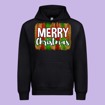 Merry Christmas Brushstroke Urban Hoodie Designed By Jasminsmagicworld
