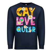 Navy gay love queer Premium Sweatshirt - HRA Design Shop