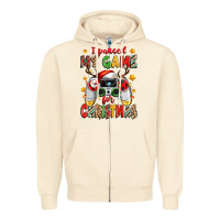 Sandshell i paused my game for christmas Zipper Hoodie - Zillion Design Studio