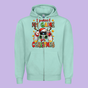 I Paused My Game For Christmas Zipper Hoodie Designed By Zillion Design Studio