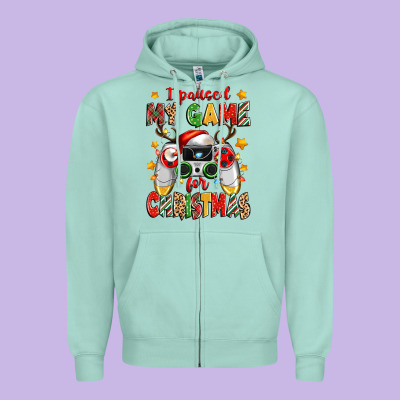 I Paused My Game For Christmas Zipper Hoodie Designed By Zillion Design Studio
