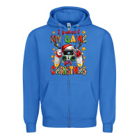 True Royal i paused my game for christmas Zipper Hoodie - Zillion Design Studio