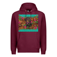 Burgundy dachshund Premium Hoodie - BarkalooDesign