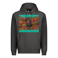Charcoal Heather dachshund Premium Hoodie - BarkalooDesign