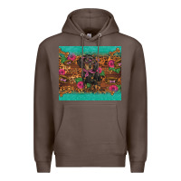 Coffee dachshund Premium Hoodie - BarkalooDesign