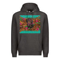 Smoke dachshund Premium Hoodie - BarkalooDesign