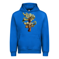 Cobalt cholla tree cactus Urban Hoodie - LillyAllenDesigns