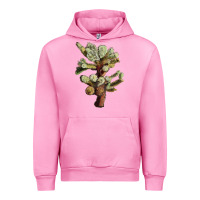 Fuchsia Pink cholla tree cactus Urban Hoodie - LillyAllenDesigns