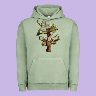 Cholla Tree Cactus Urban Hoodie Designed By Lillyallendesigns