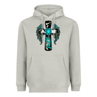 Moon Dust cross faith gemstone wings Heavyweight Hoodie - RanaPortraitStore