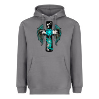Storm cross faith gemstone wings Heavyweight Hoodie - RanaPortraitStore