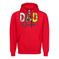 Red dad of both with softball and baseball Zipper Hoodie - texasbilliewilder