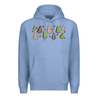Colony Blue Christmas cakes Premium Hoodie - Jasminsmagicworld