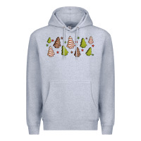 Heather Grey Christmas cakes Premium Hoodie - Jasminsmagicworld