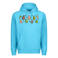 Ocean Blue Christmas cakes Premium Hoodie - Jasminsmagicworld