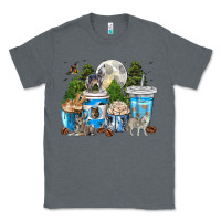 Charcoal Heather Wolf coffee cups Classic Tee - texasbilliewilder