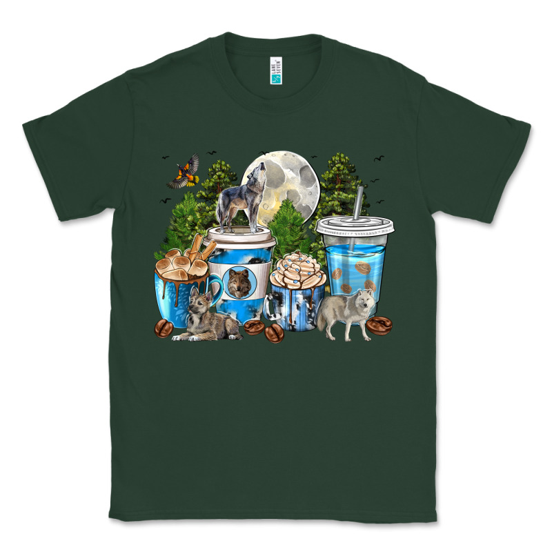 Wolf Coffee Cups Classic Tee by texasbilliewilder | Teevron