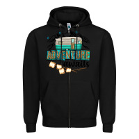 Black adventure awaits Zipper Hoodie - texasbilliewilder