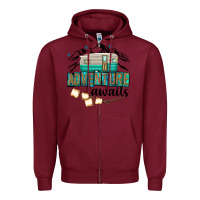 Burgundy adventure awaits Zipper Hoodie - texasbilliewilder