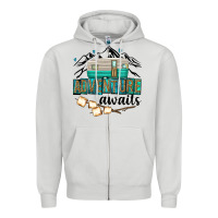 Dove Grey adventure awaits Zipper Hoodie - texasbilliewilder