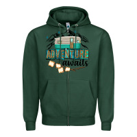 Sports Green adventure awaits Zipper Hoodie - texasbilliewilder