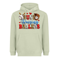 Matcha busy raising ballers baseball Heavyweight Hoodie - Zillion Design Studio