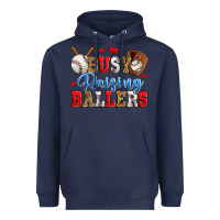 Navy busy raising ballers baseball Heavyweight Hoodie - Zillion Design Studio