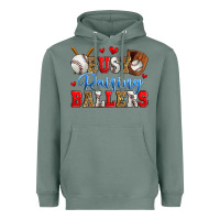 Sage busy raising ballers baseball Heavyweight Hoodie - Zillion Design Studio