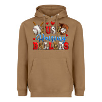 Toasted Coconut busy raising ballers baseball Heavyweight Hoodie - Zillion Design Studio