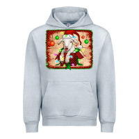 Heather Grey christmas lamb Urban Hoodie - Jasminsmagicworld