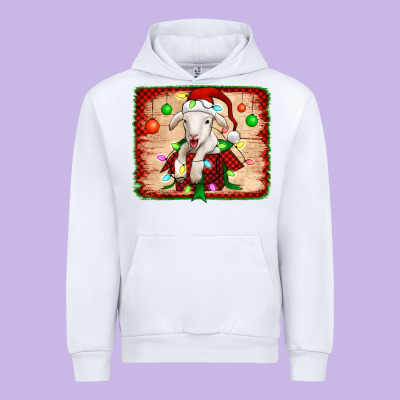 Christmas Lamb Urban Hoodie Designed By Jasminsmagicworld