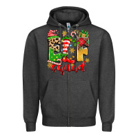 Charcoal Heather elf squad Zipper Hoodie - Zillion Design Studio