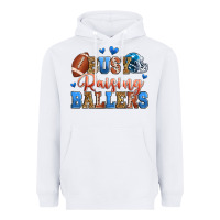 White busy raising ballers american football Heavyweight Hoodie - Zillion Design Studio