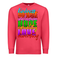 Cardinal kindness peace inclusion hope equality love diversity Premium Sweatshirt - HRA Design Shop